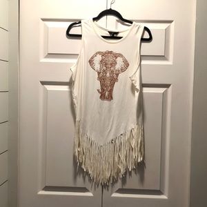 Woman's tassel tank